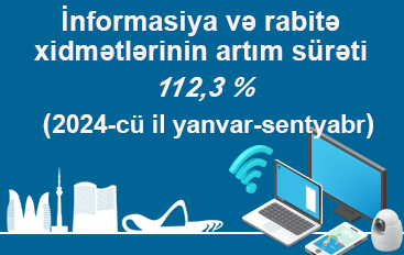 İnformasiya və rabitə xidmətlərinin artım surəti